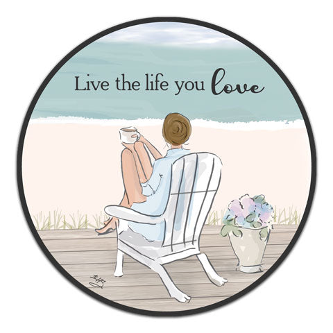 "Live The Life" Vinyl Decal by Heather Stillufsen