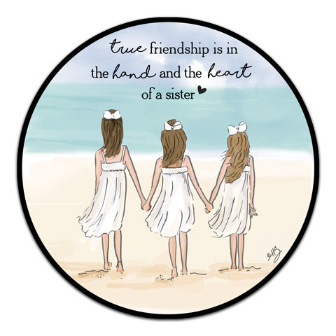"True Friendship Is In" Vinyl Decal by Heather Stillufsen