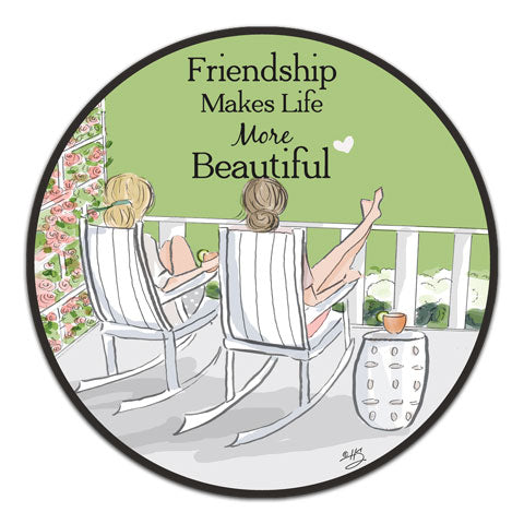 "Friendship Makes Life" Vinyl Decal by Heather Stillufsen