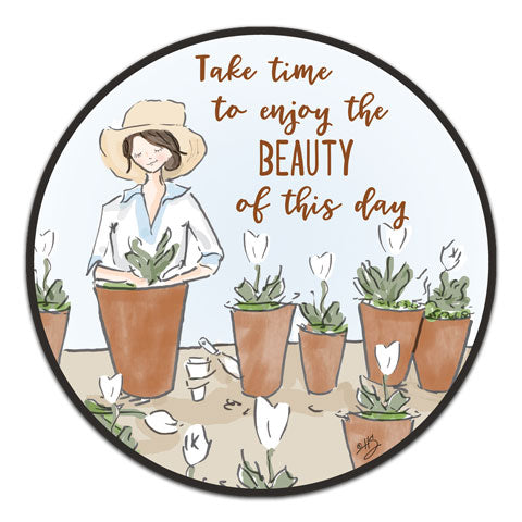 "Take Time To Enjoy" Vinyl Decal by Heather Stillufsen