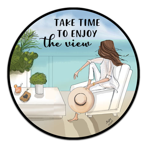 "Take Time To Enjoy" Vinyl Decal by Heather Stillufsen
