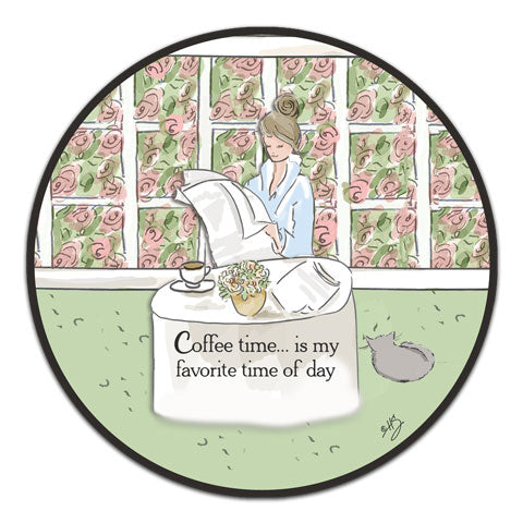 "Coffee Time" Vinyl Decal by Heather Stillufsen