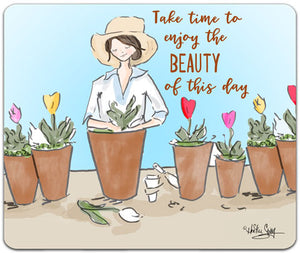 RH7-171-Take-Time-To-Enjoy-Mouse-Pad-by-Rose-Hill-Design-Studio-and-CJ-Bella-Co