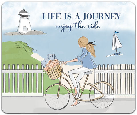 "Life Is A Journey" Mouse Pad by Heather Stillufsen