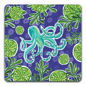 "Octopus" Drink Coaster by Tracey Gurley - CJ Bella Co.