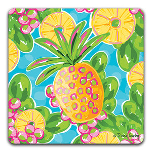 "Pineapple" Drink Coaster by Tracey Gurley - CJ Bella Co.