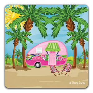 "Camper" Drink Coaster by Tracey Gurley - CJ Bella Co.