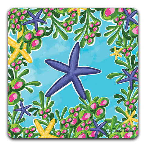 "Starfish" Drink Coaster by Tracey Gurley