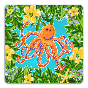 TG127 Orange Octopus by Tracey Gurley and CJ Bella co