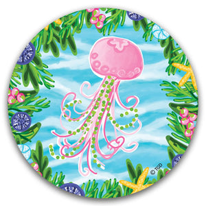 "Jellyfish" Car Coaster by Tracey Gurley - CJ Bella Co.