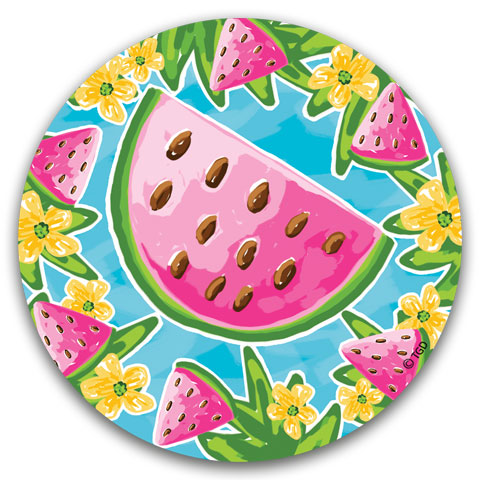 "Watermelon" Car Coaster by Tracey Gurley