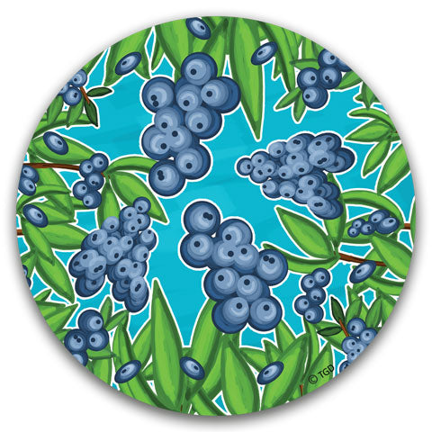 "Blueberry" Car Coaster by Tracey Gurley - CJ Bella Co.
