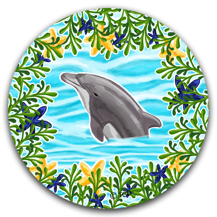 "Dolphin" Car Coaster by Tracey Gurley