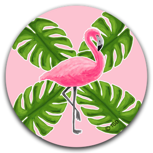 TG243-Flamingo-Car-Coaster-by-Tracey-Gurley-and-CJ-Bella-Co