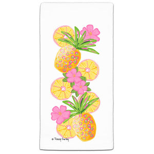 TG3-111 Pineapple Flour Sack Towel by Tracey Gurley and CJ Bella Co