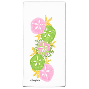 TG3-117 Sand Dollar Flour Sack Towel by Tracey Gurley and CJ Bella Co
