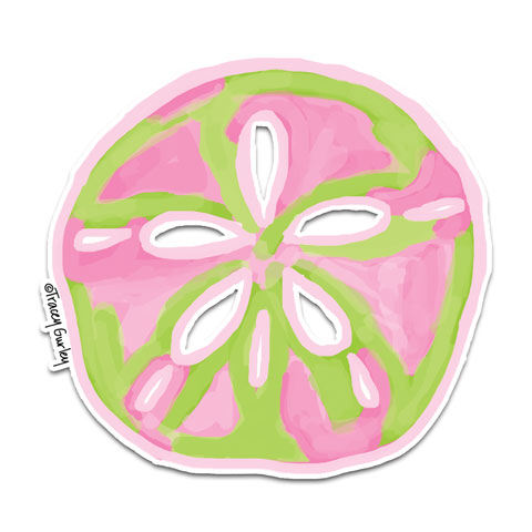 "Sand Dollar" Vinyl Decal by Tracey Gurley