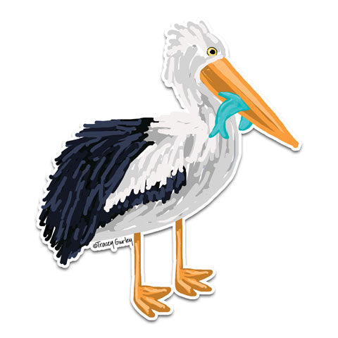 "Pelican" Vinyl Decal by Tracey Gurley