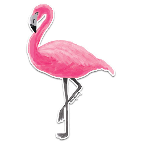 "Flamingo" Vinyl Decal by Tracey Gurley