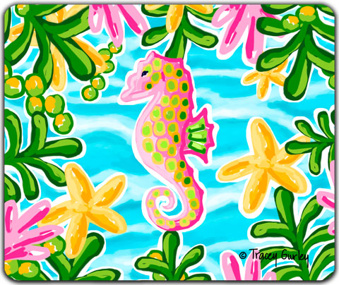 "Seahorse" Mouse Pad by Tracey Gurley