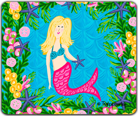"Mermaid" Mouse Pad by Tracey Gurley