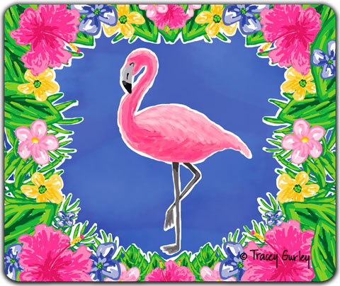 "Flamingo" Mouse Pad by Tracey Gurley