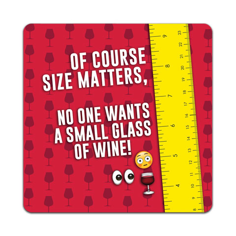 "Of Course Size Matters" Vinyl Decal by CJ Bella Co