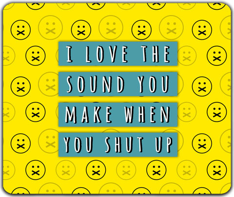 "I Love The Sound" Mouse Pad by CJ Bella Co