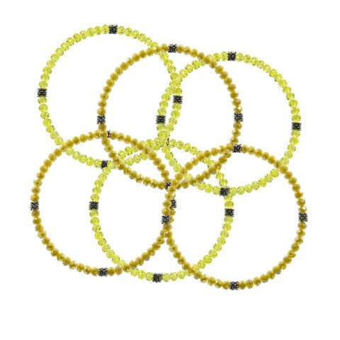 Stackin' Stones Single Bracelet - Yellow Tones